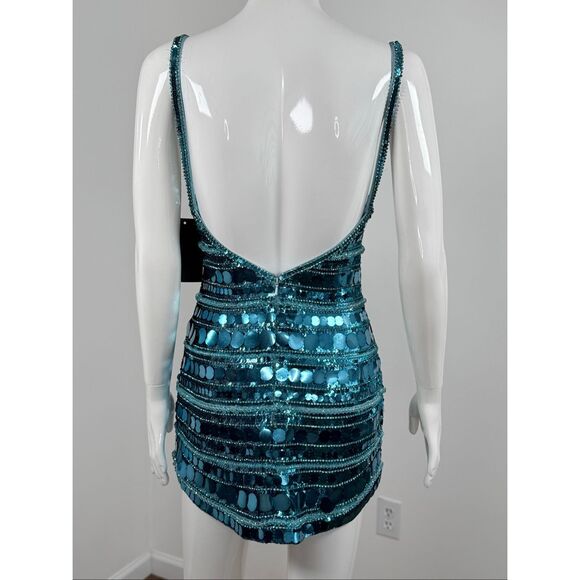 Retrofete Monae Sequin Dress Size Small $1195 - Picture 14 of 16